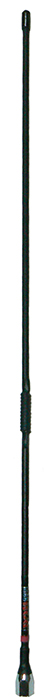 UHF phased coil fibreglass whip, black, 420-440MHz, 5/16″-26TPI thread – 710mm